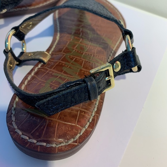 Sam Edelman Greta leather black thong sandal (5) - Picture 7 of 10